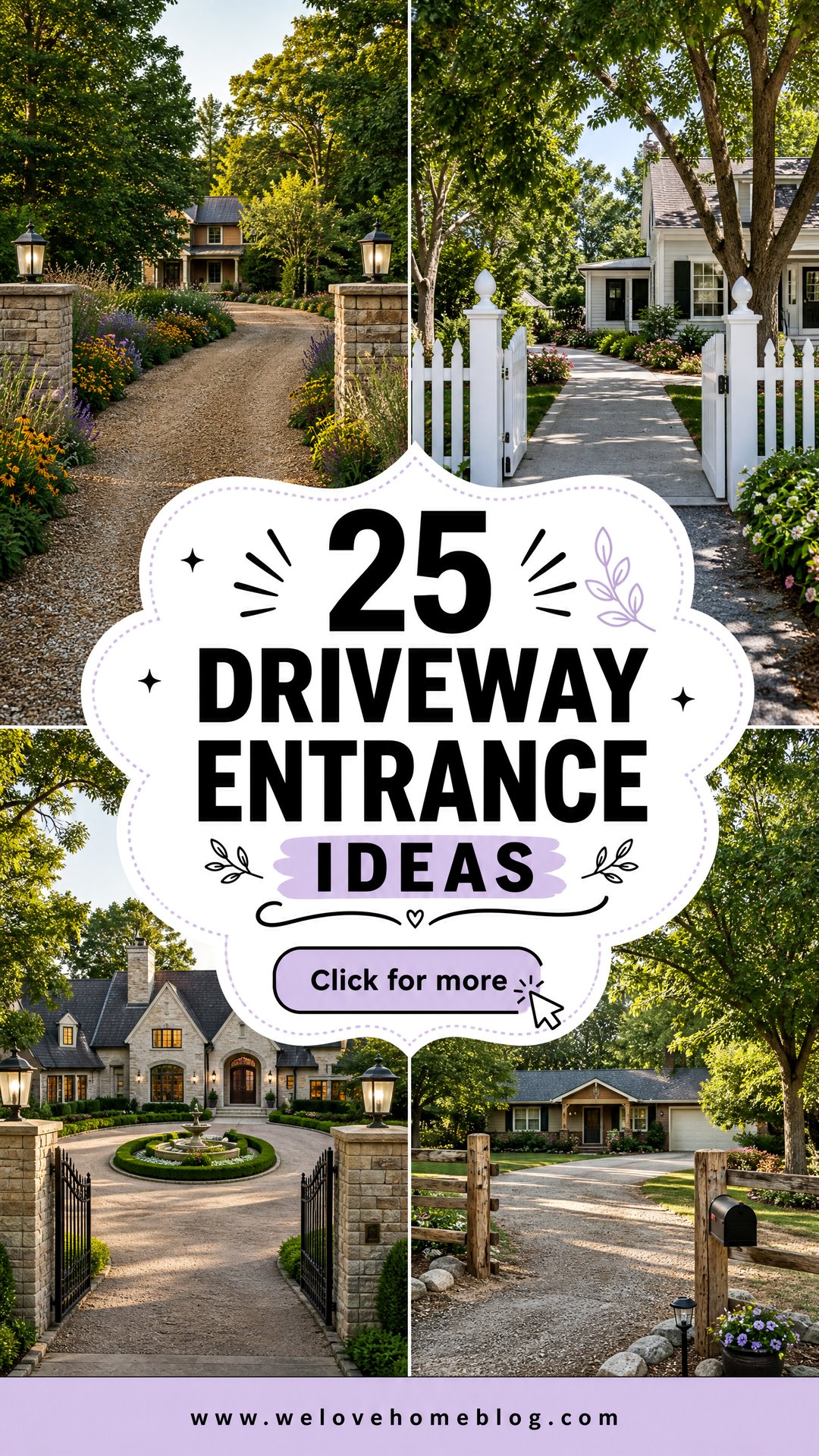 25 Driveway Entrance Ideas for a Warm Welcoming Arrival - 25 Driveway Entrance Ideas for a Warm, Welcoming Arrival