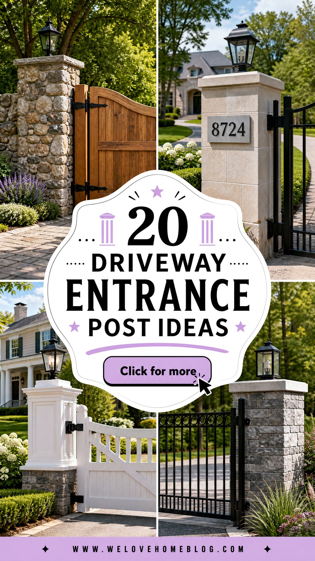 20 Driveway Entrance Post Ideas Stylish Markers for Every Home - 20 Driveway Entrance Post Ideas: Stylish Markers for Every Home