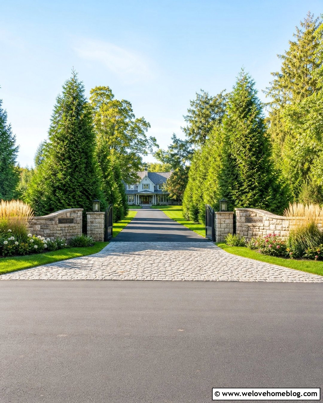 Driveway Entrance With Privacy Hedges - 25 Beautiful Driveways Entrance Landscaping Ideas