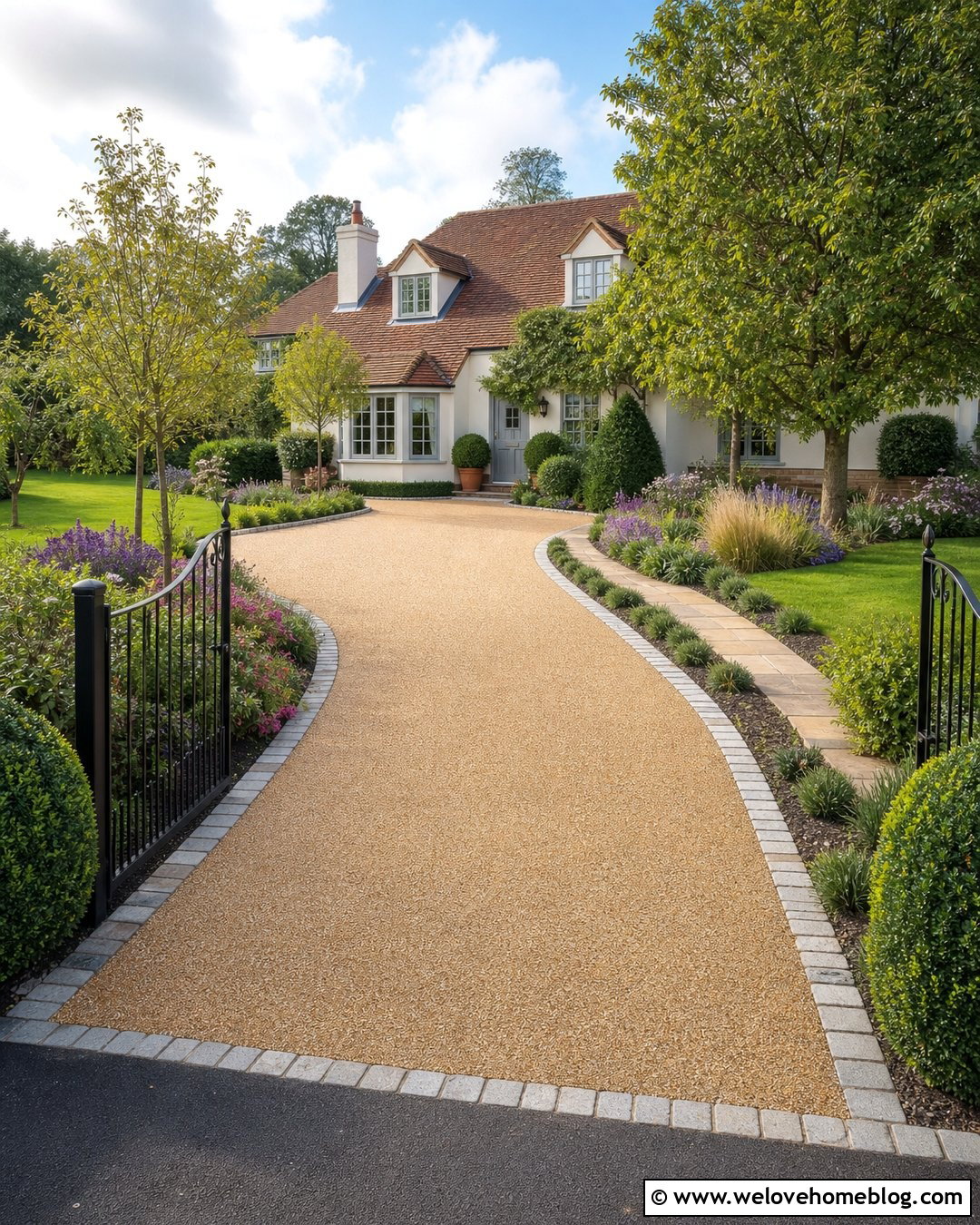 Driveway Entrance With Resin Bound Gravel - 40 driveway entrance ideas