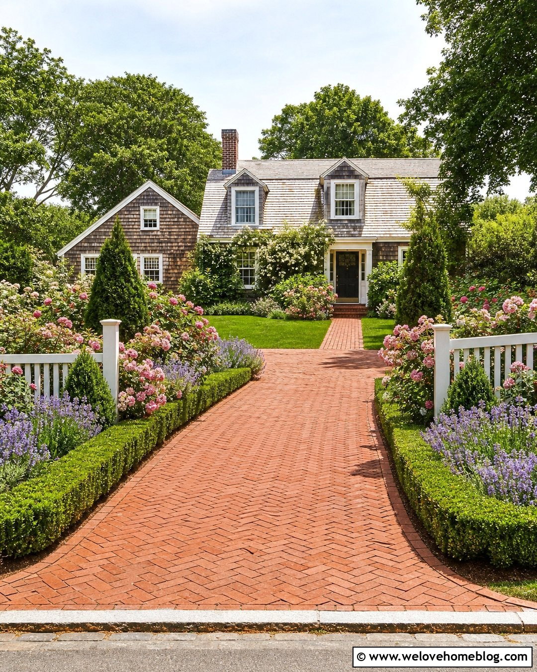 Driveway Entrance With Rose Beds - 50 driveway entrance landscaping ideas