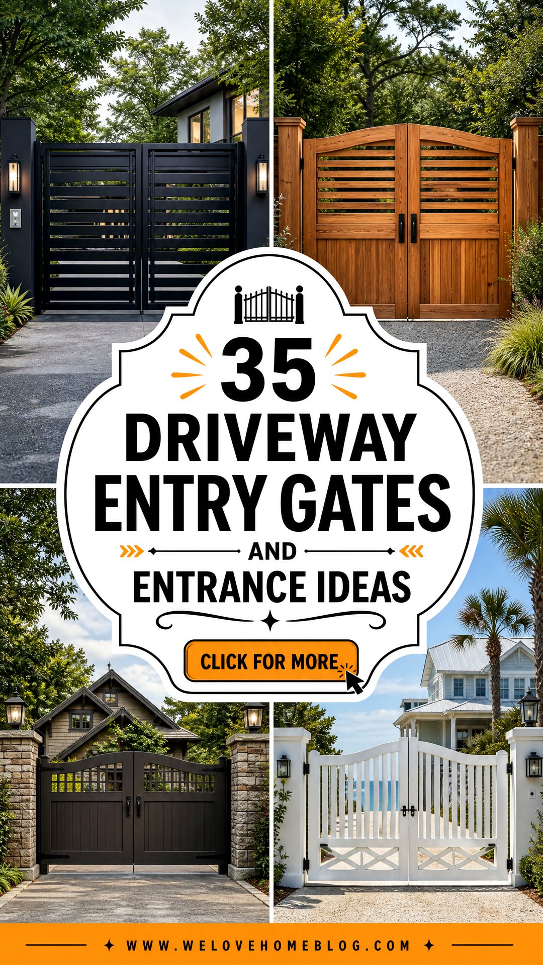35 Driveway Entry Gates and Entrance Ideas for Any Home - 35 Driveway Entry Gates and Entrance Ideas for Any Home
