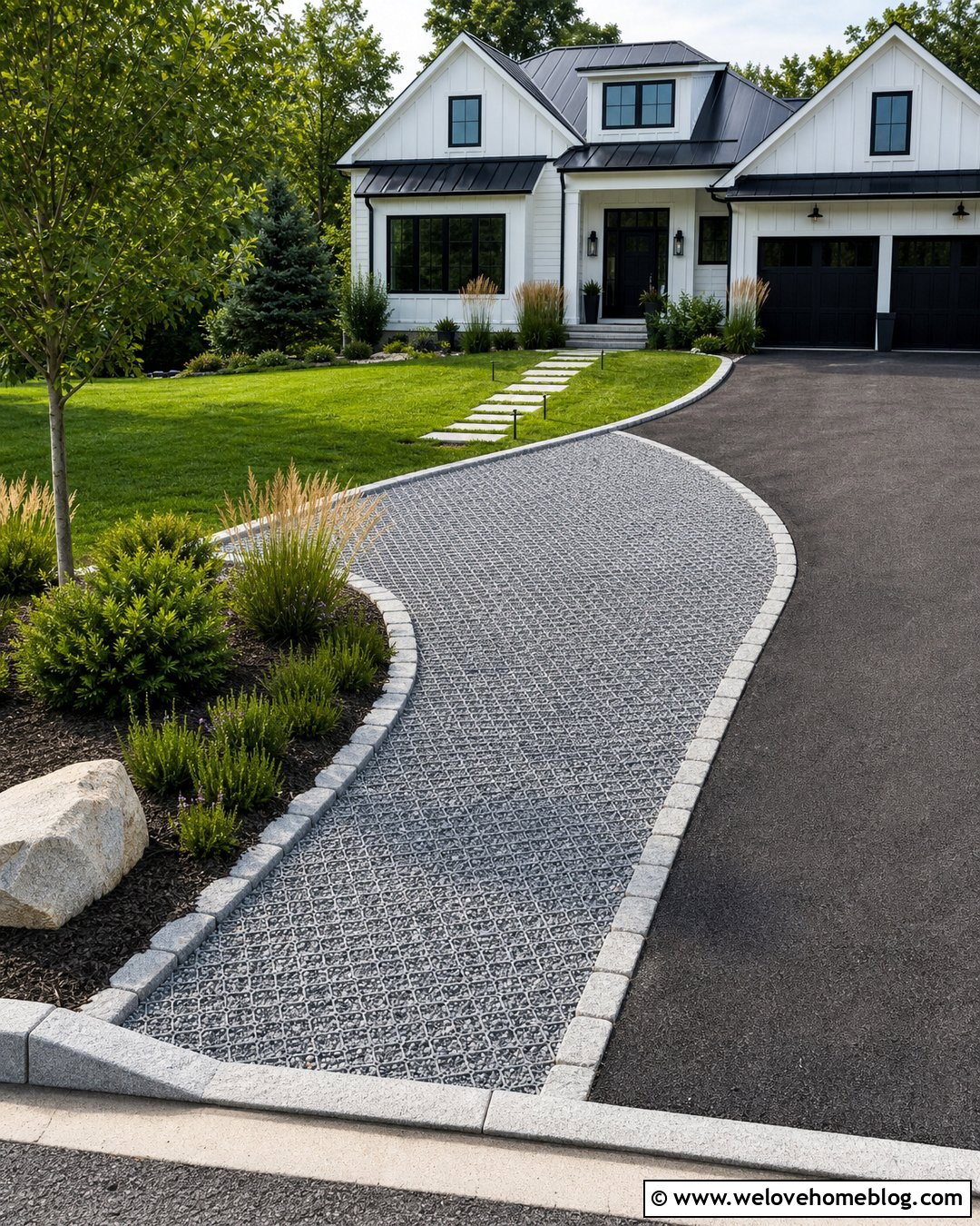 Driveway Extension With Gravel Grid - 35 Extending Driveway Ideas