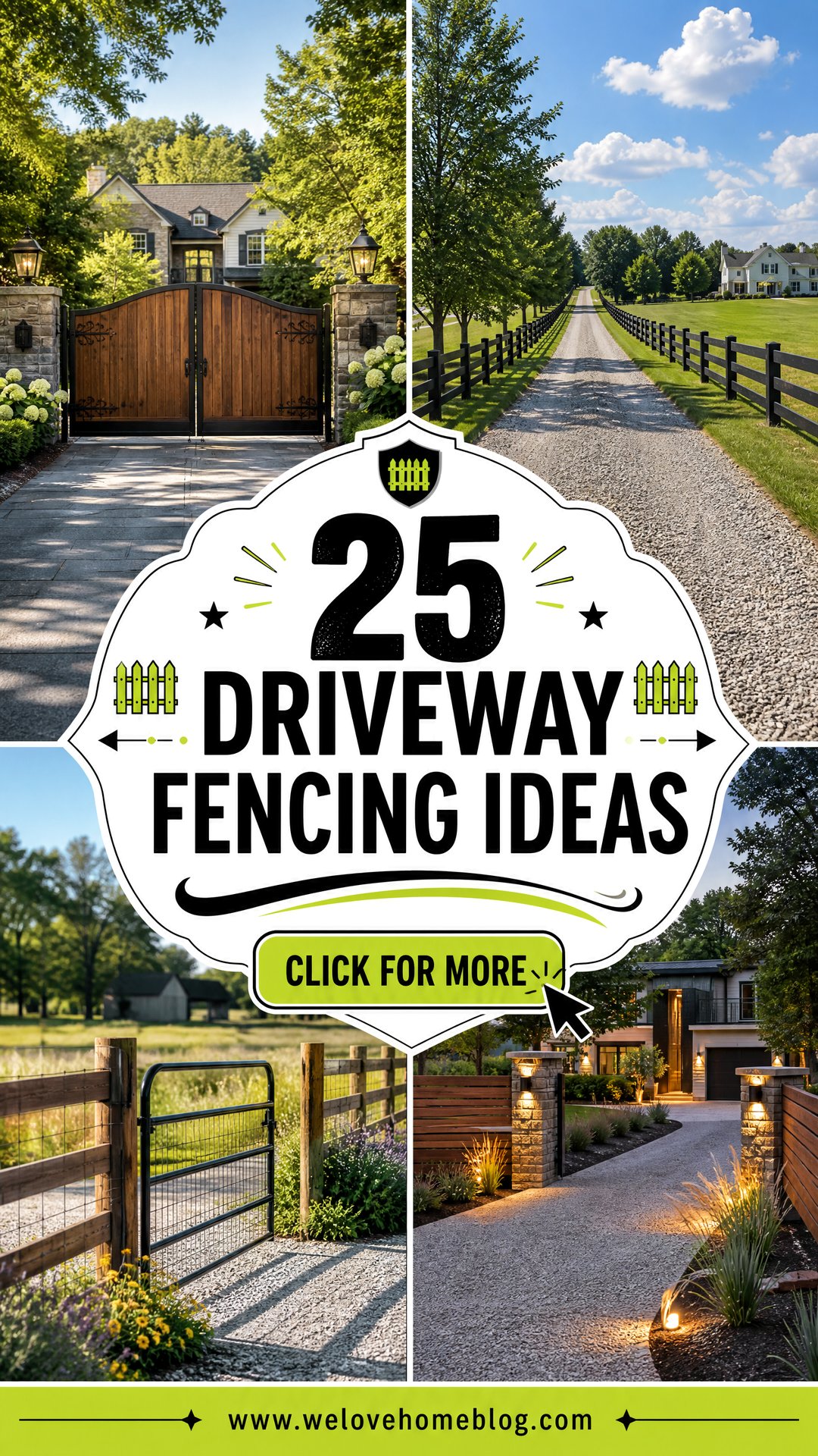 25 Driveway Fencing Ideas for Privacy Safety and Style - 25 Driveway Fencing Ideas for Privacy, Safety, and Style