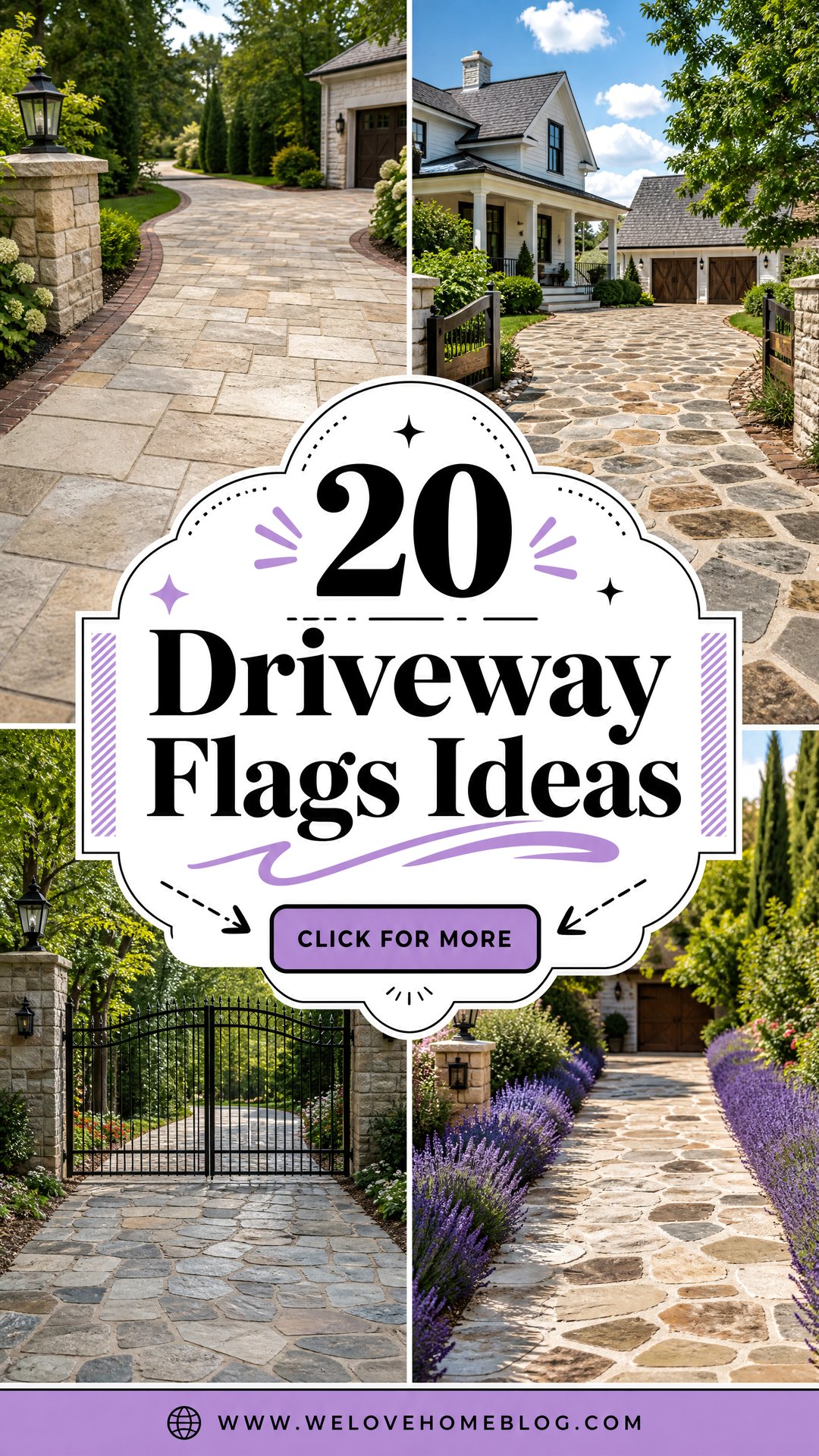 20 Driveway Flags Ideas for a Proud Welcoming Entrance - 20 Driveway Flags Ideas for a Proud, Welcoming Entrance