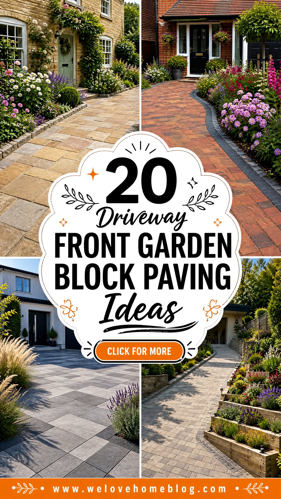 20 Driveway Front Garden Block Paving Ideas for Fresh Curb Appeal - 20 Driveway Front Garden Block Paving Ideas for Fresh Curb Appeal