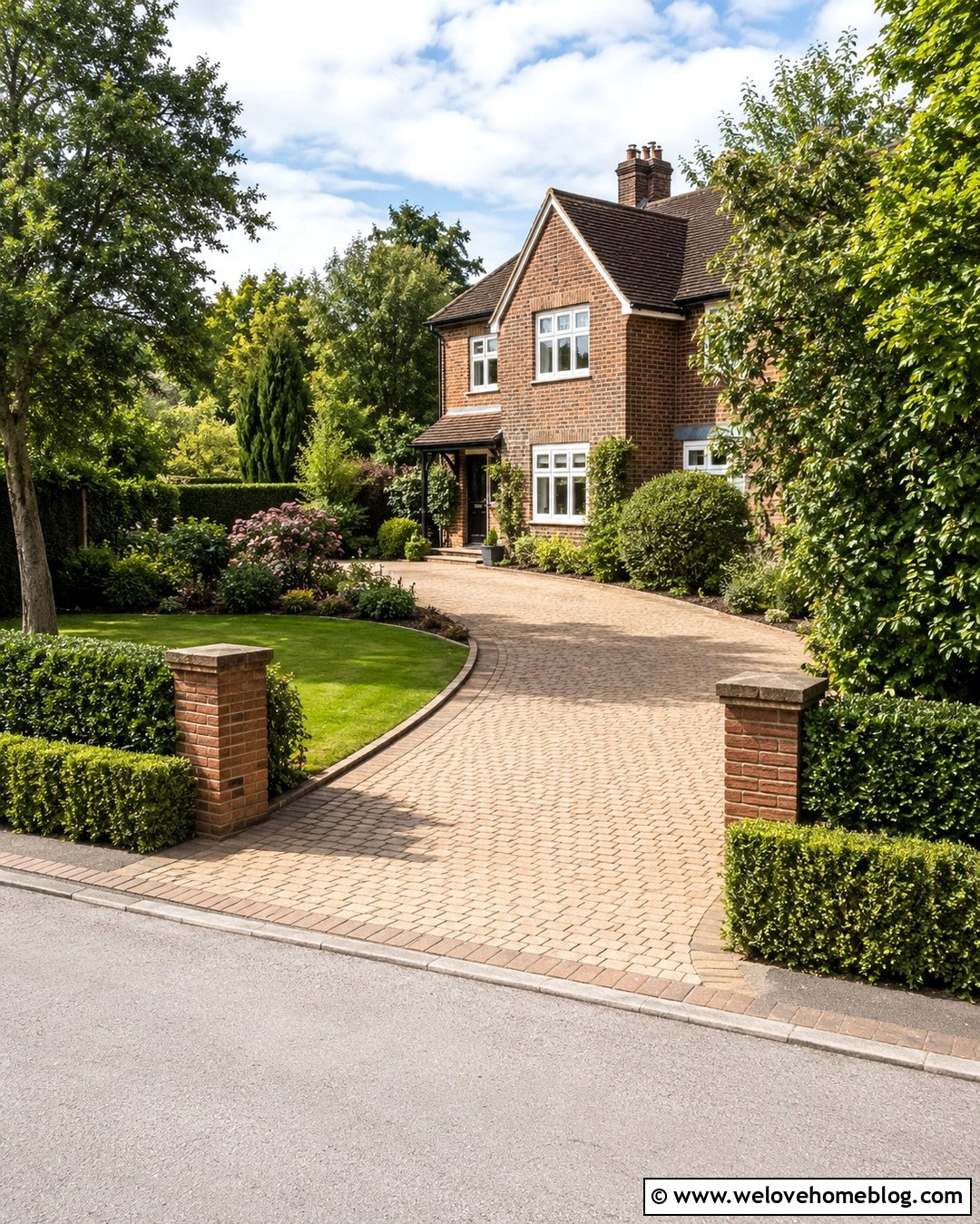 Driveway Front Garden With Hedge Screening - 20 driveway front garden uk ideas