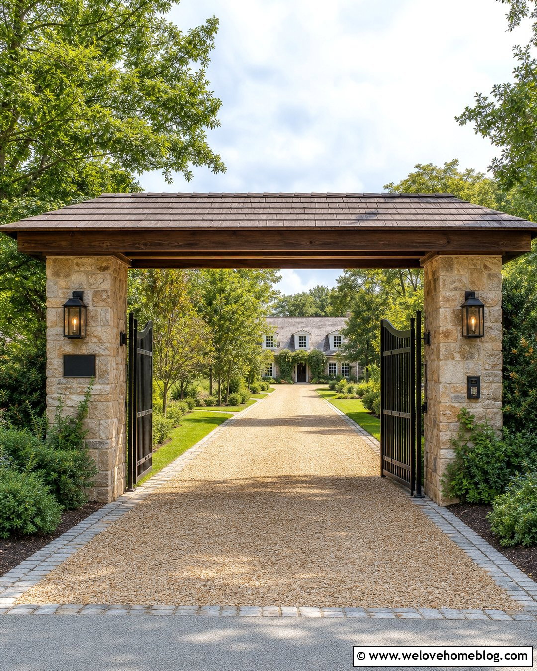Driveway Gate Canopy - 25 driveway canopy ideas