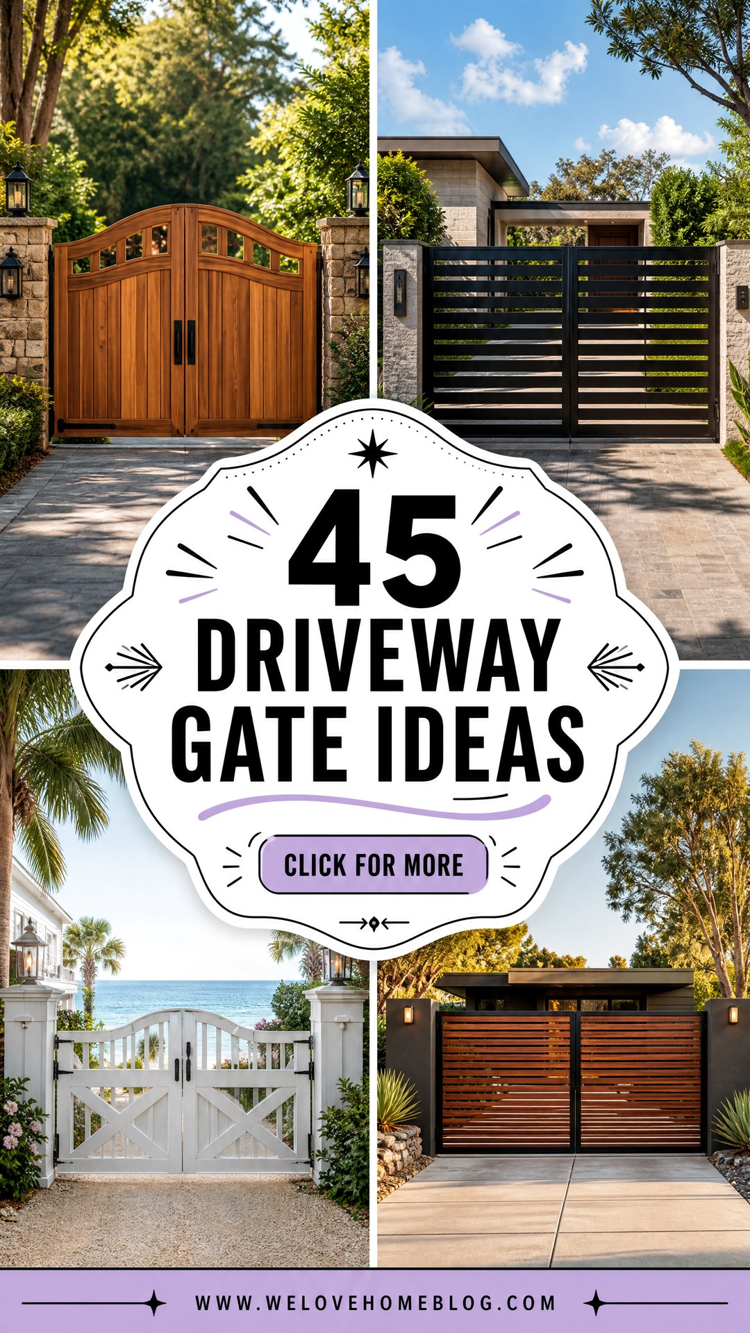 45 Driveway Gate Ideas for a Secure and Stylish Entrance - 45 Driveway Gate Ideas for a Secure and Stylish Entrance