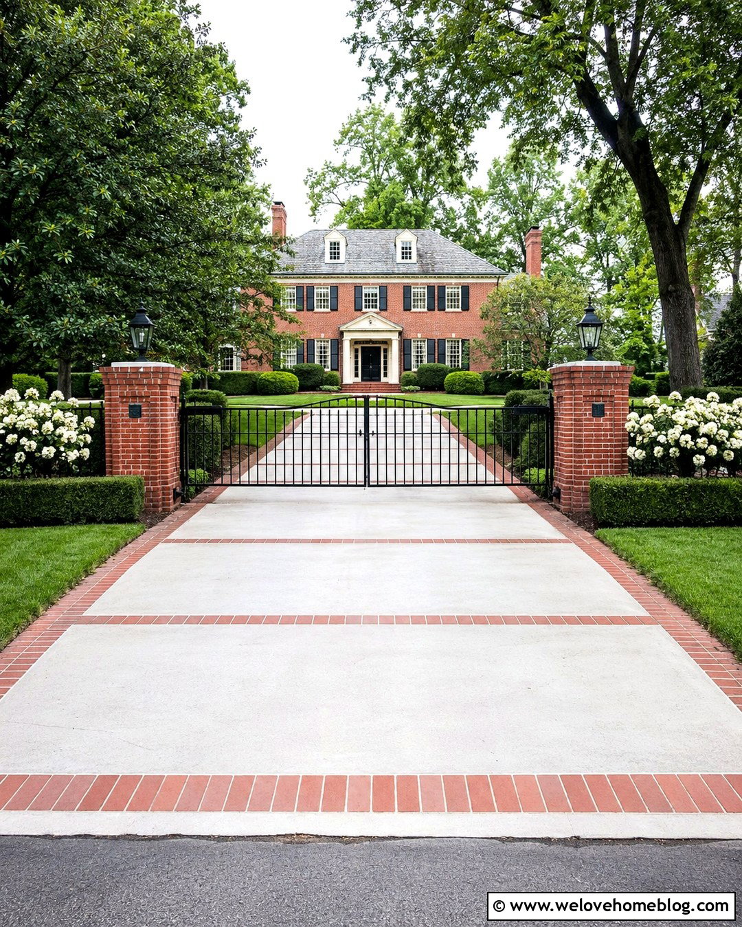 Driveway Gate With Brick Pillars - 20 Choosing A Driveway Gate Ideas