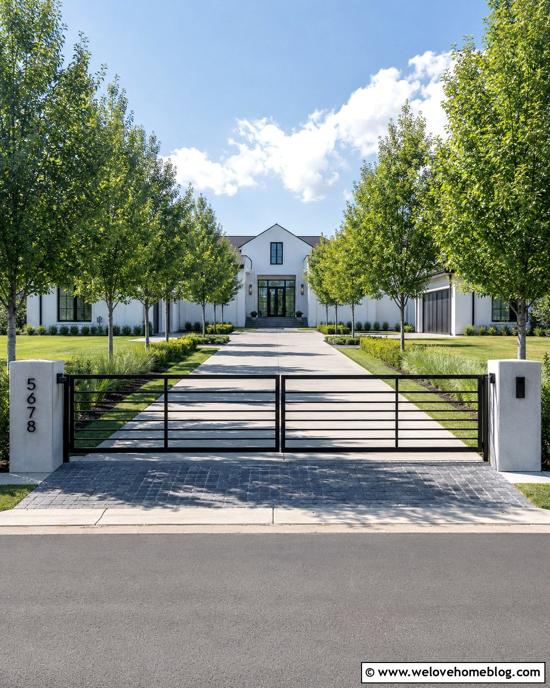 Driveway Gate With House Numbers - 20 Driveway Signs Entrance House Numbers Ideas