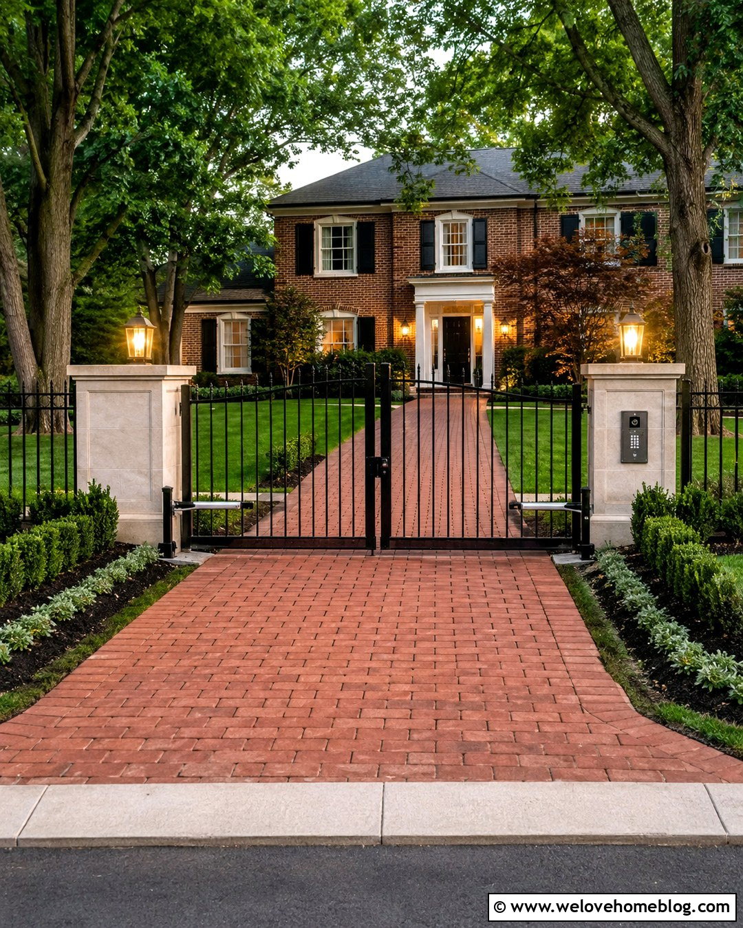 Driveway Gate With Video Intercom - 20 how to secure a driveway gate ideas