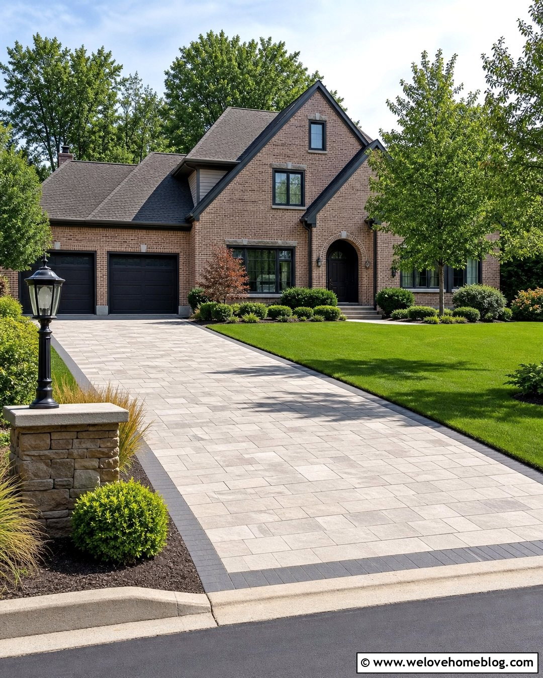 Driveway Lamps With An Address Sign - 20 Driveway Lamps Ideas