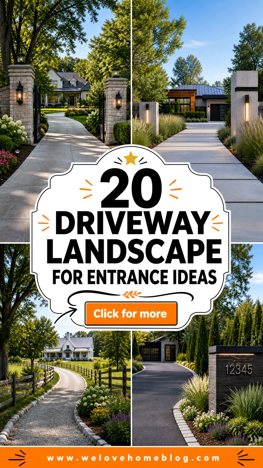 20 Driveway Landscape for Entrance Ideas With Curb Appeal - 20 Driveway Landscape for Entrance Ideas With Curb Appeal