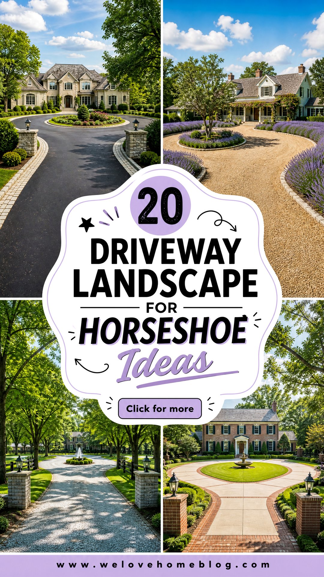 20 Driveway Landscape for Horseshoe Ideas Country Homes Love - 20 Driveway Landscape for Horseshoe Ideas Country Homes Love