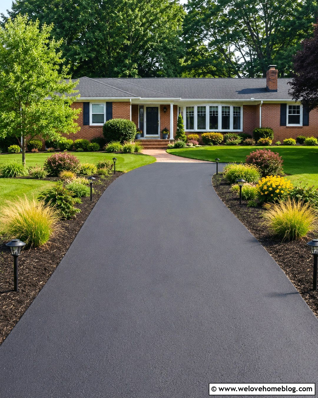 Driveway Landscaping With Solar Lights - 20 Driveway Landscaping On A Budget Ideas