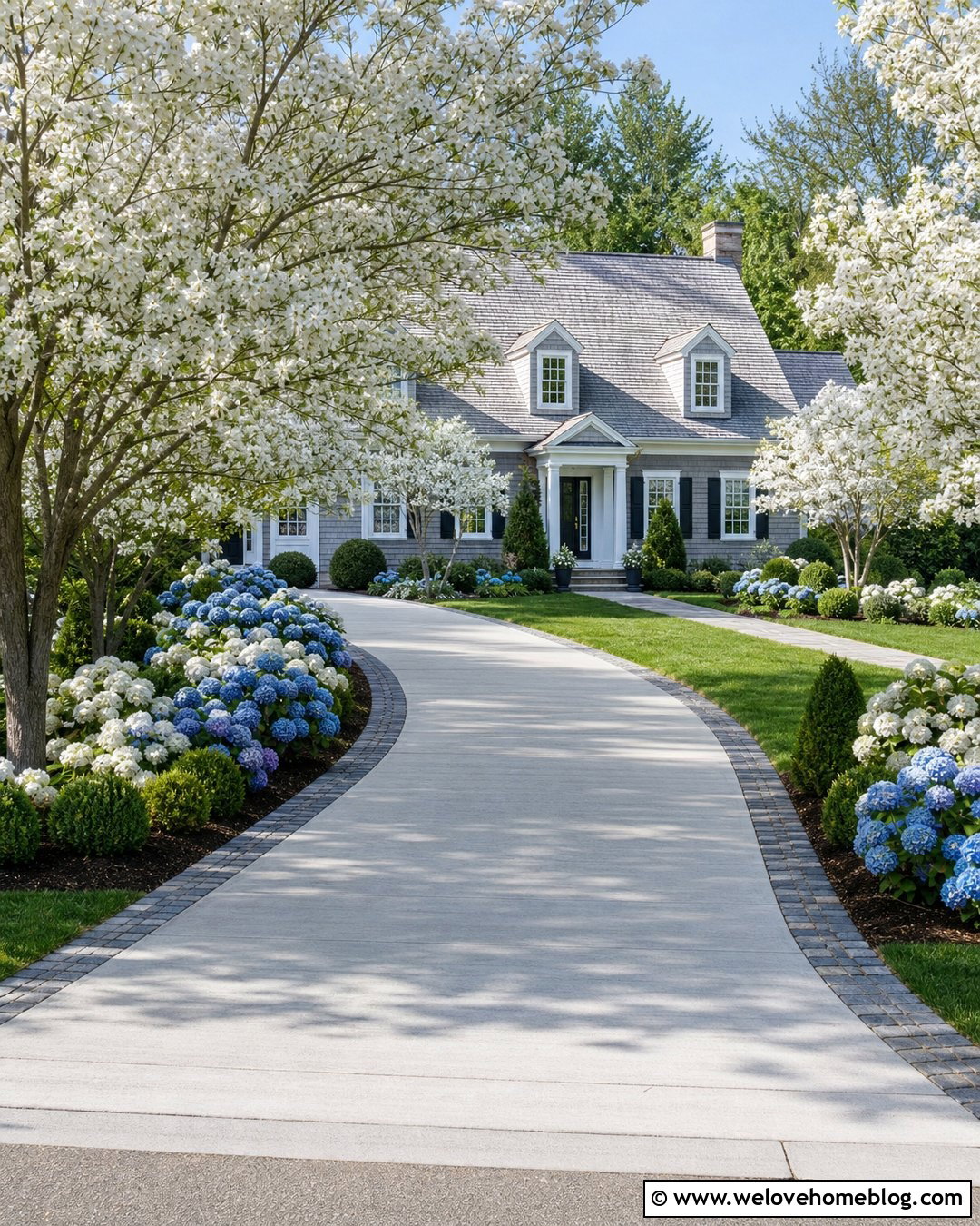 Driveway Lined With Trees And Hydrangeas - 25 driveway lined with trees ideas