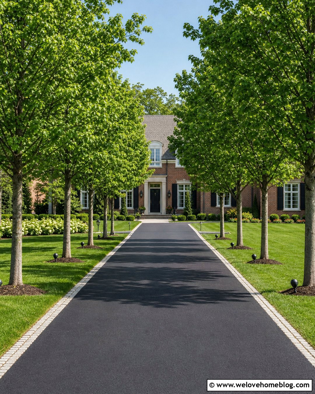 Driveway Lined With Trees And Landscape Lighting - 25 driveway lined with trees ideas