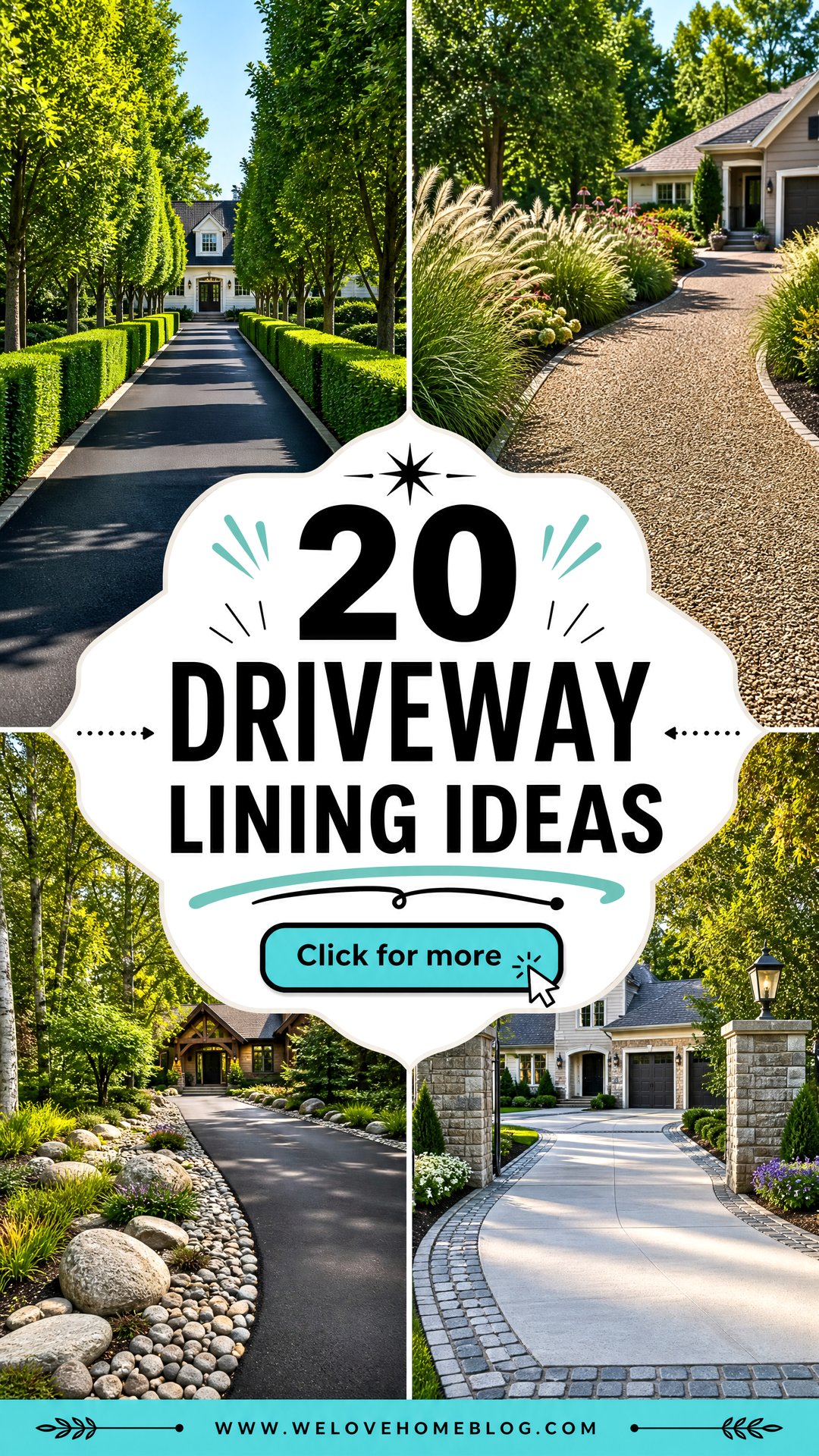 20 Driveway Lining Ideas for a Polished Welcoming Entrance - 20 Driveway Lining Ideas for a Polished, Welcoming Entrance