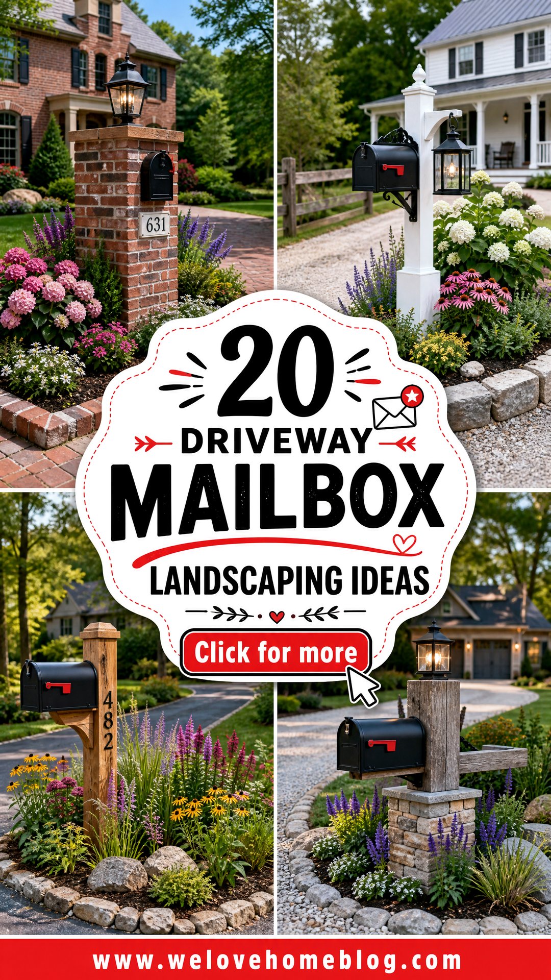 20 Driveway Mailbox Landscaping Ideas for Instant Curb Appeal - 20 Driveway Mailbox Landscaping Ideas for Instant Curb Appeal