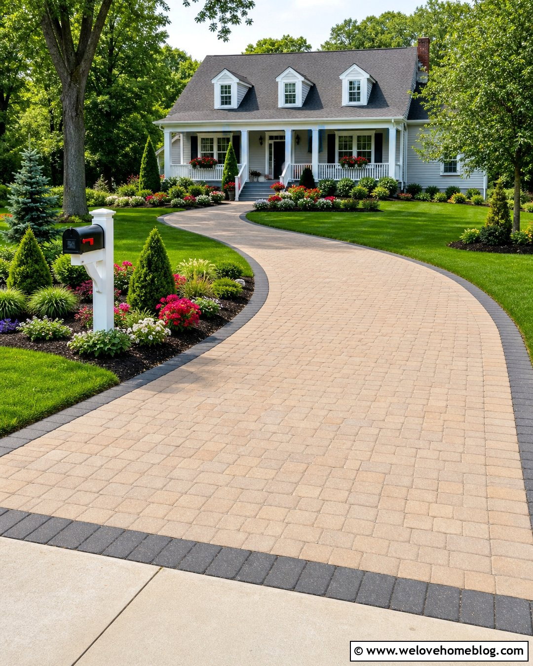 Driveway Mailbox Landscaping With Seasonal Color - 20 driveway mailbox landscaping ideas