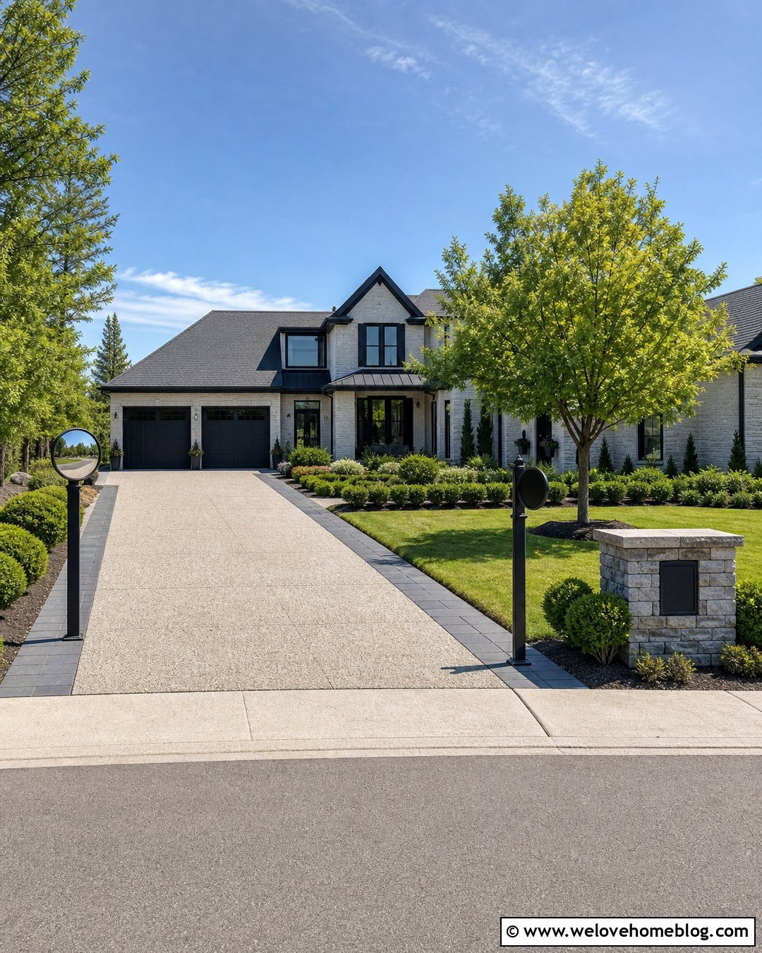 Driveway Mirror With An Address Sign - 20 driveway mirror ideas