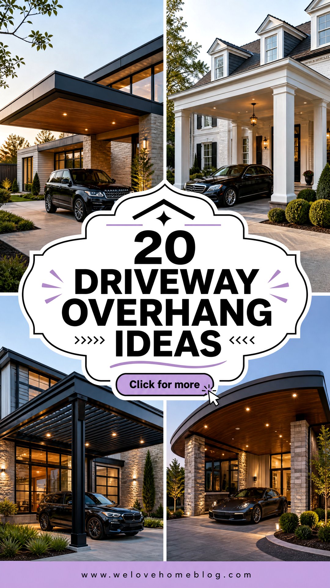 20 Driveway Overhang Ideas for Stylish Shelter and Curb Appeal - 20 Driveway Overhang Ideas for Stylish Shelter and Curb Appeal