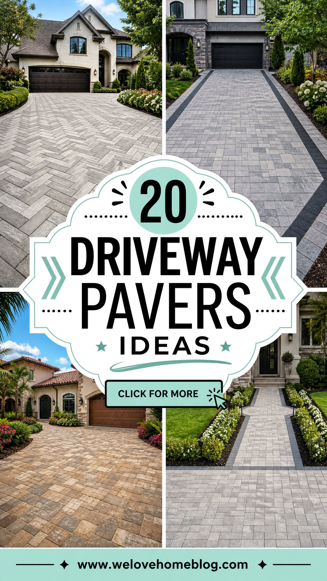 20 Driveway Pavers Ideas for a Fresh Beautiful Upgrade - 20 Driveway Pavers Ideas for a Fresh, Beautiful Upgrade