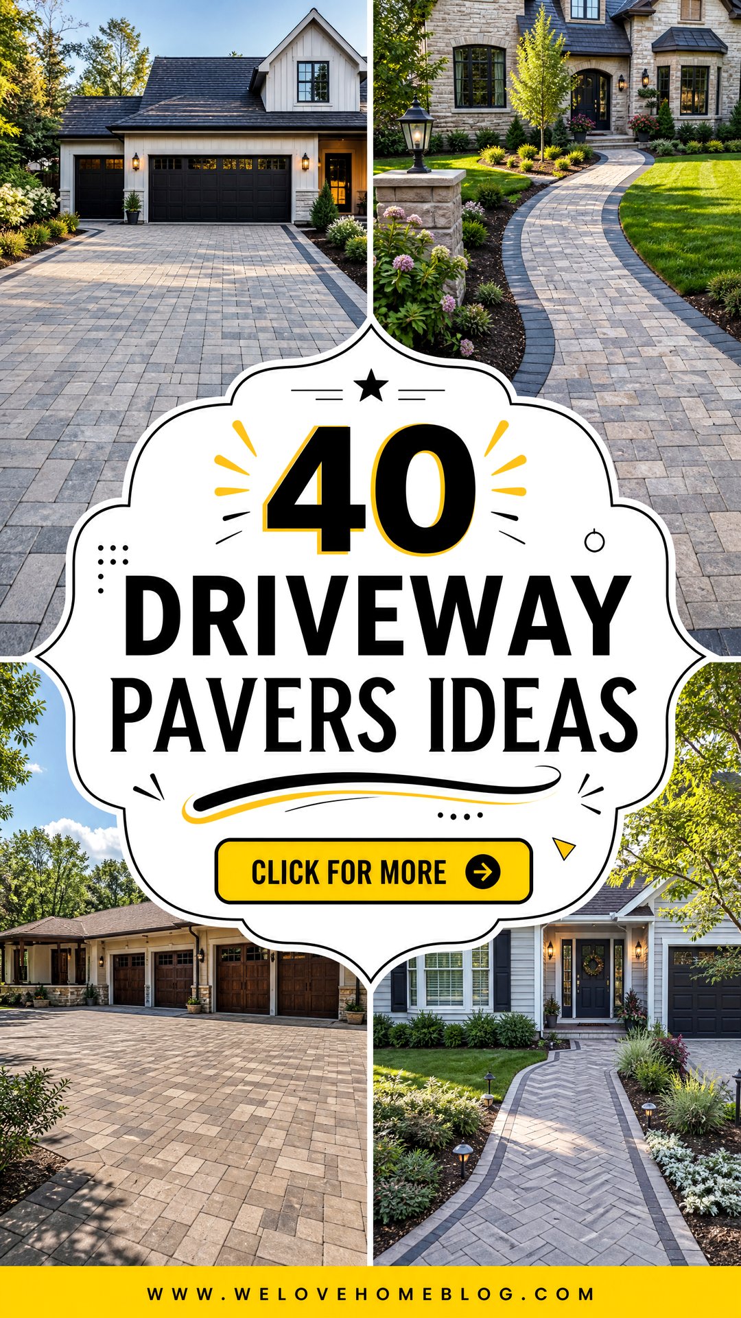 40 Driveway Pavers Ideas for a Striking Durable Upgrade - 40 Driveway Pavers Ideas for a Striking, Durable Upgrade