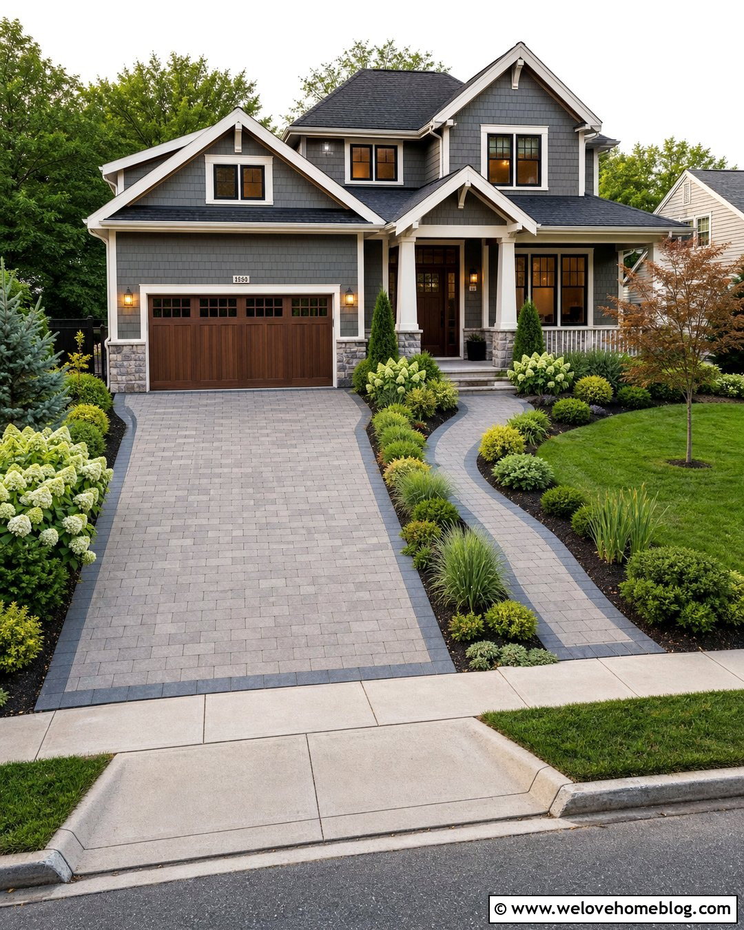 Driveway Pavers With Matching Walkway - 40 driveway paving ideas