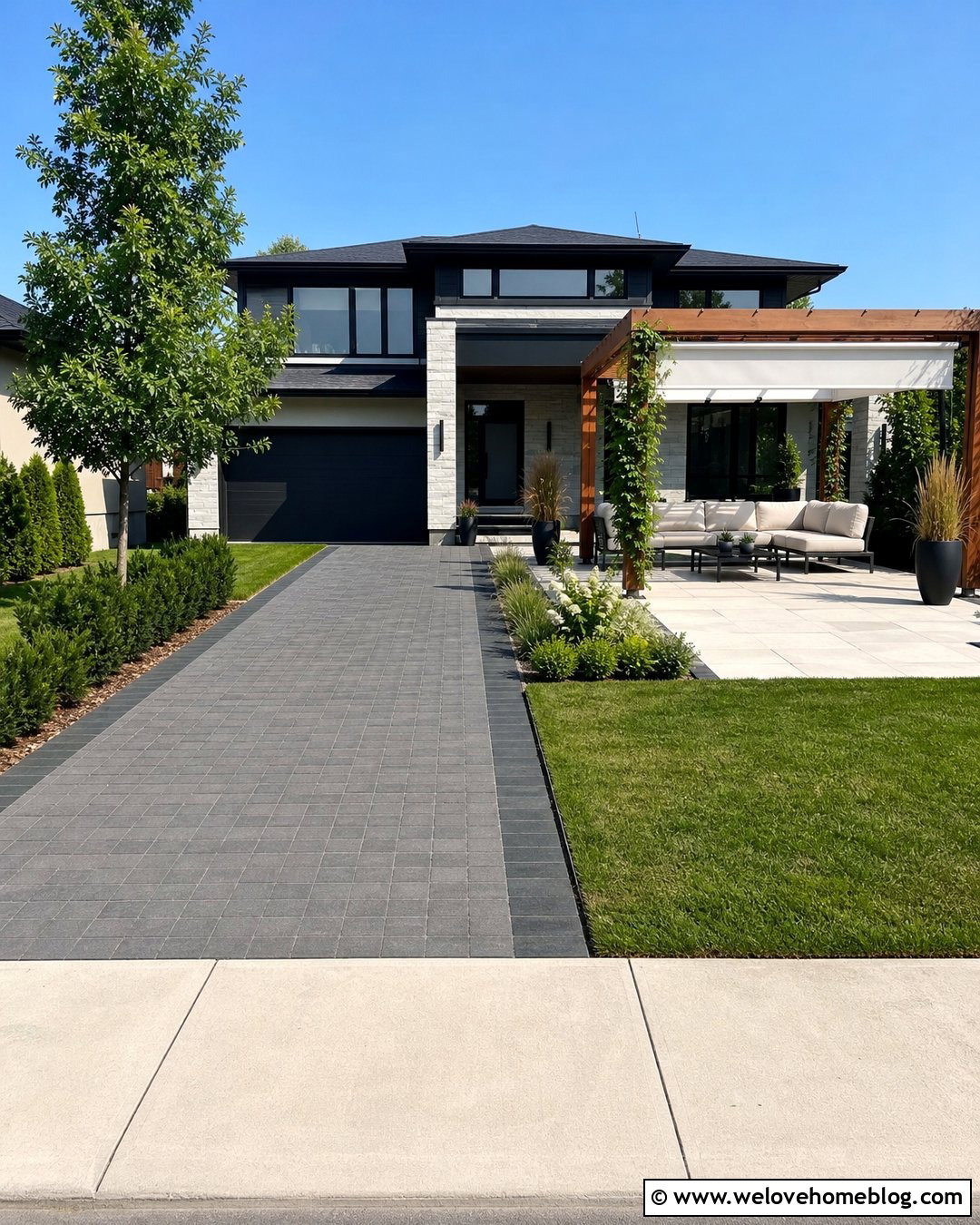 Driveway Pergola Lounge Hangout - 20 driveway hangout ideas