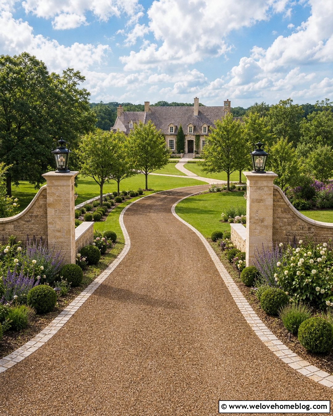 20 End of Driveway Pillars Ideas for a Truly Grand Entrance