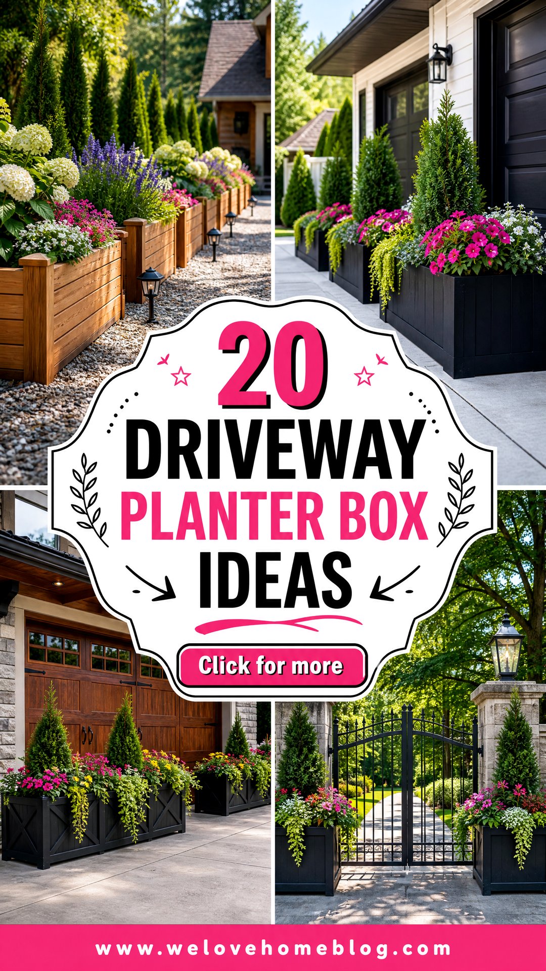 20 Driveway Planter Box Ideas for Easy Seasonal Color - 20 Driveway Planter Box Ideas for Easy Seasonal Color