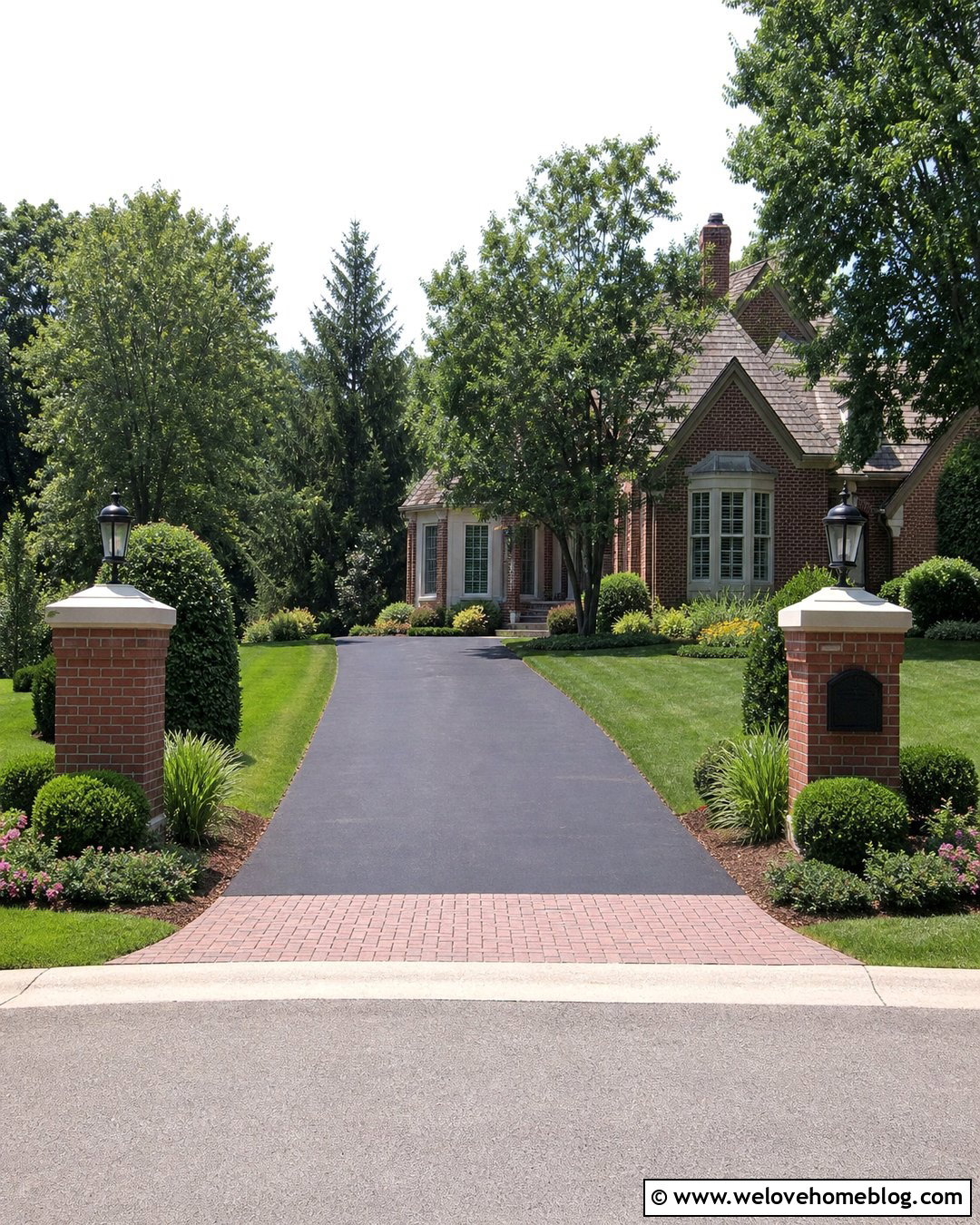 Driveway Posts With Built In Mailbox - 20 end of driveway post ideas