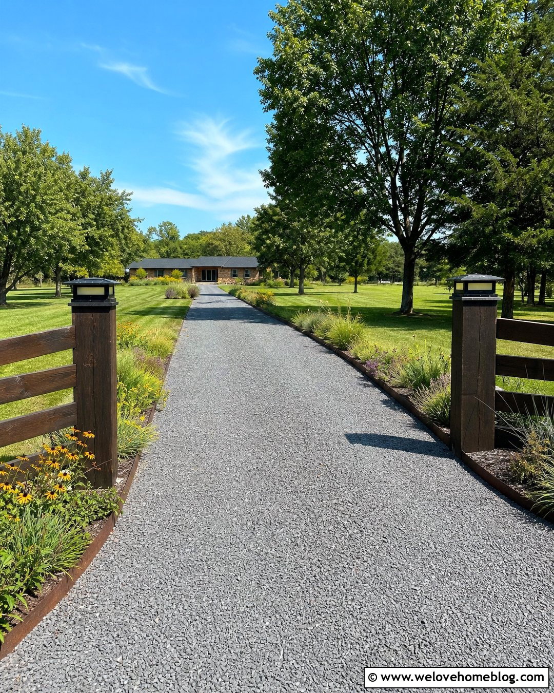 Driveway Posts With Solar Cap Lights - 20 end of driveway post ideas