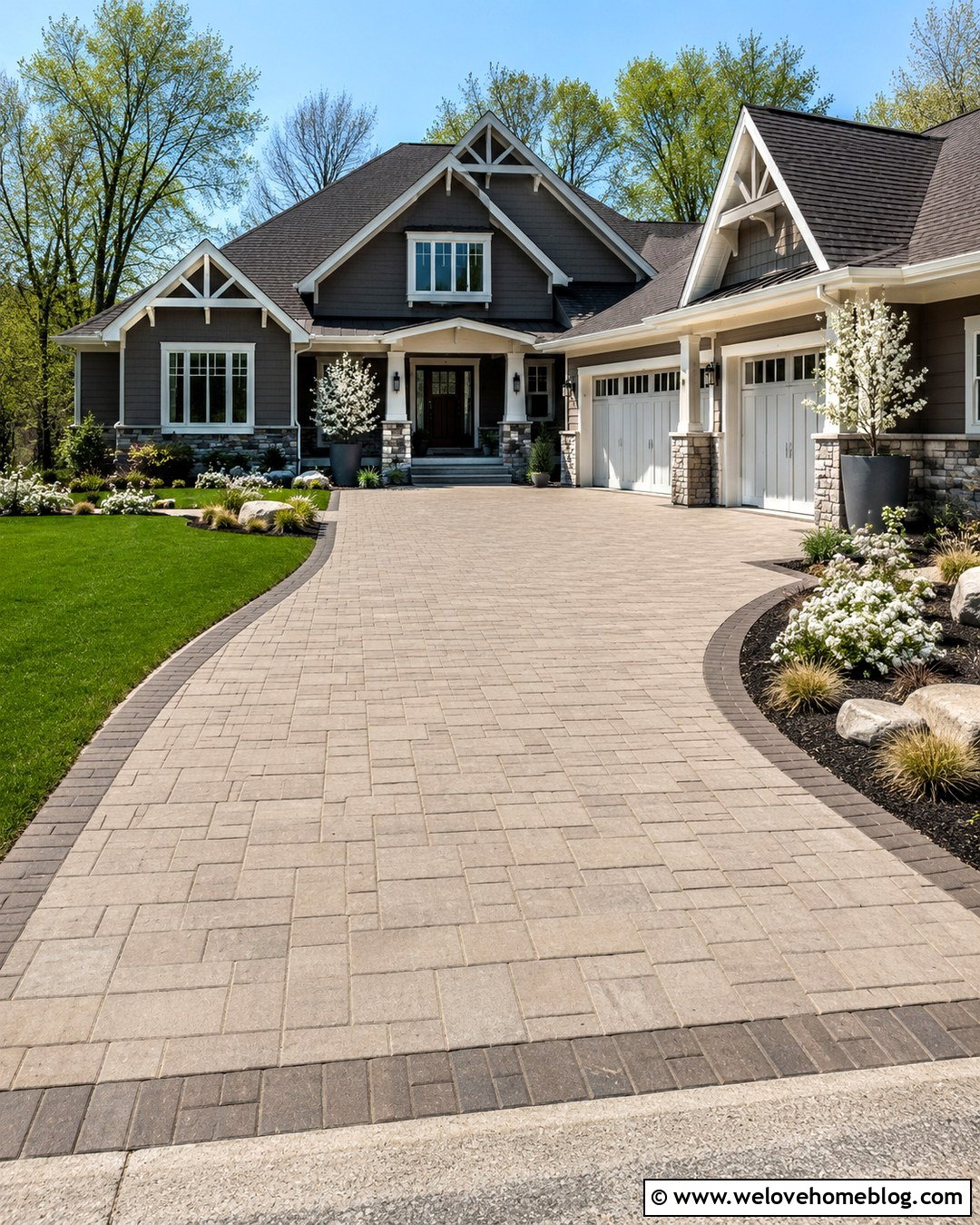 Driveway Pots With Small Flowering Trees - 20 Driveway Pots Ideas