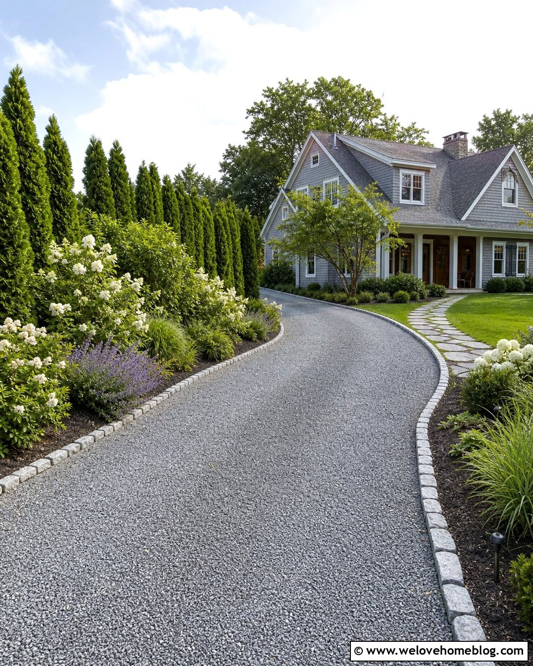 Driveway Privacy With A Living Fence - 25 Driveway Privacy Ideas