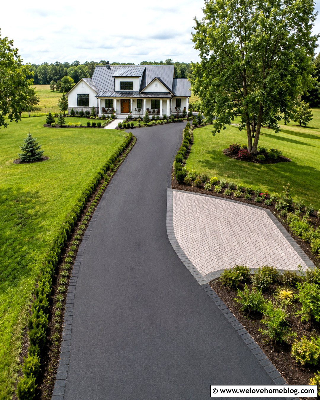 Driveway Pull Off With Paver Parking Bay - 20 Widen Driveway With Pavers Ideas