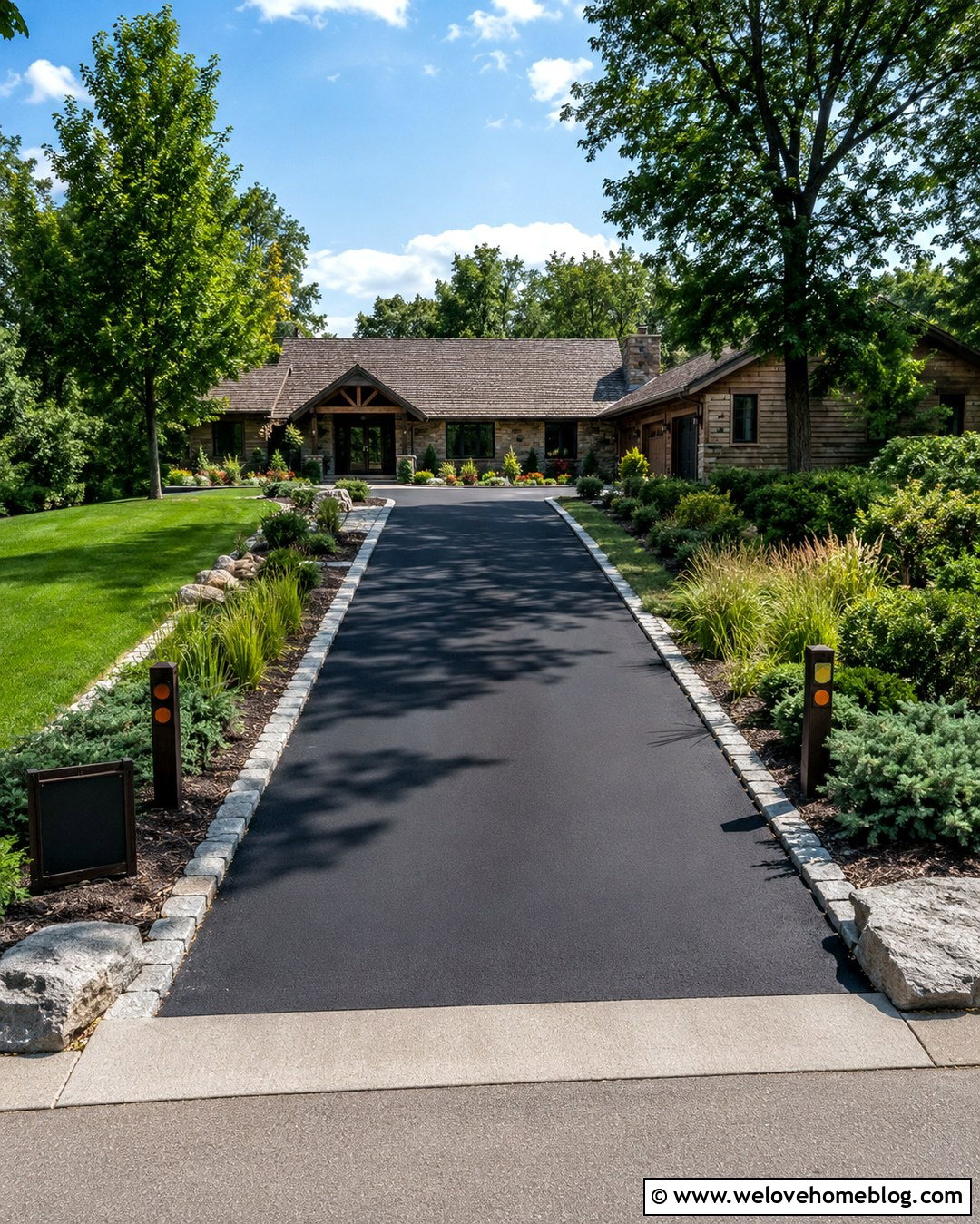 Driveway Reflectors With An Address Sign - 20 Driveway Reflectors Ideas