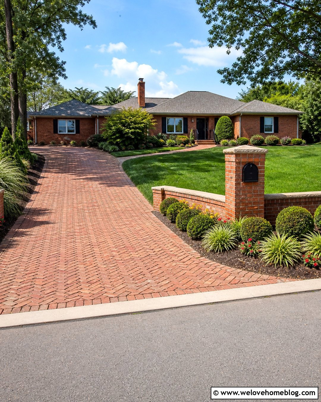 Driveway Retaining Wall With Mailbox - 35 Driveway Retaining Wall Ideas