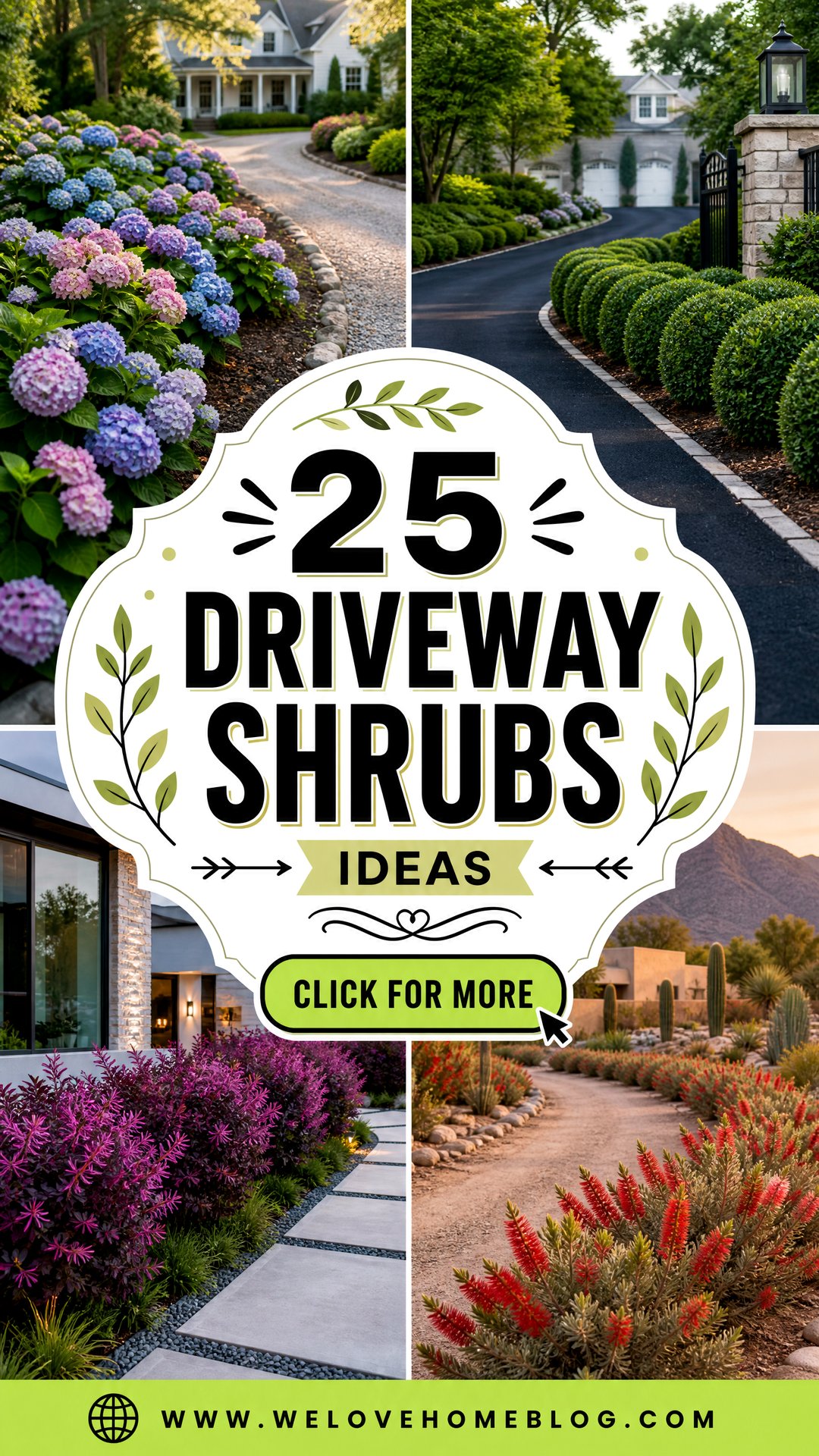 25 Driveway Shrubs Ideas for Lush Low-Maintenance Curb Appeal - 25 Driveway Shrubs Ideas for Lush, Low-Maintenance Curb Appeal