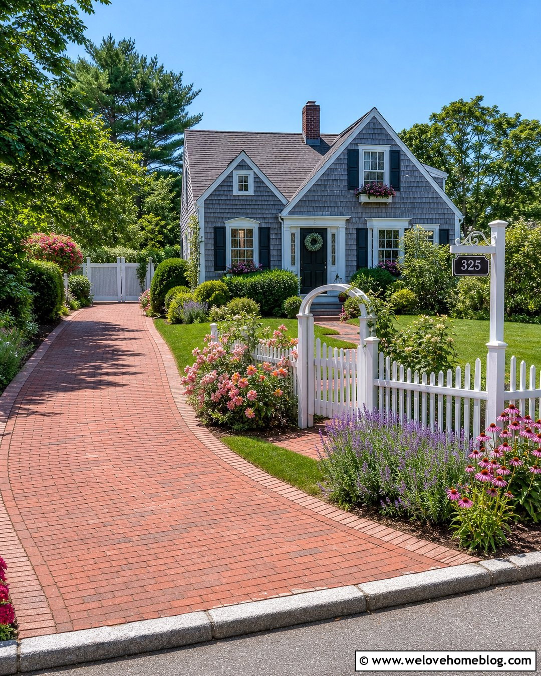 Driveway Sign With White Picket Fence - 30 Driveway Signs Entrance Ideas