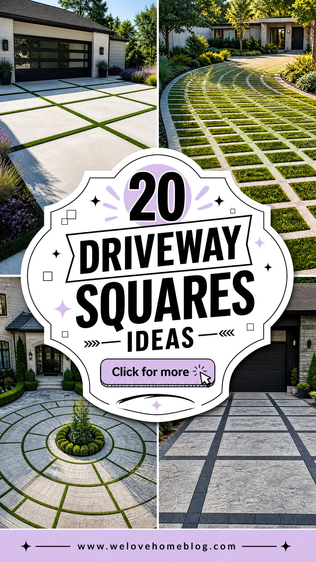 20 Driveway Squares Ideas for a Bold Custom-Looking Finish - 20 Driveway Squares Ideas for a Bold, Custom-Looking Finish