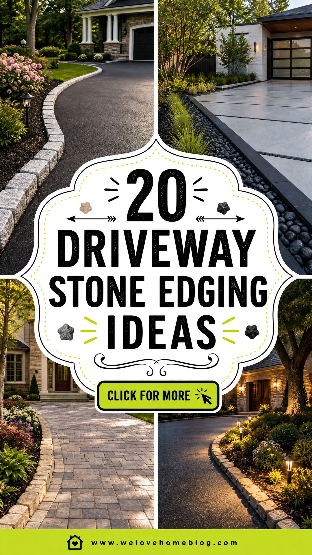 20 Driveway Stone Edging Ideas for Crisp Polished Borders - 20 Driveway Stone Edging Ideas for Crisp, Polished Borders
