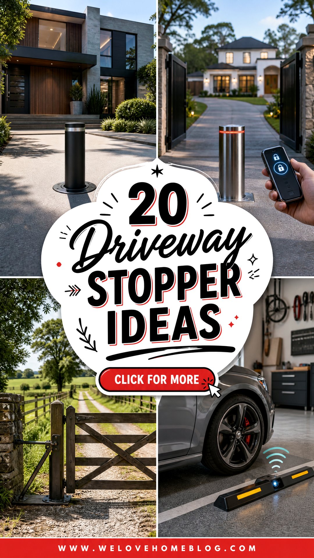 20 Driveway Stopper Ideas for a Safer Polished Entrance - 20 Driveway Stopper Ideas for a Safer, Polished Entrance