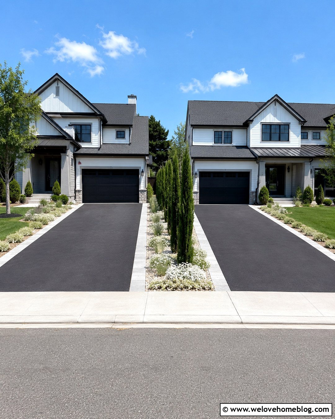 Driveway Strip Between Neighboring Properties - 20 driveway strip landscaping ideas