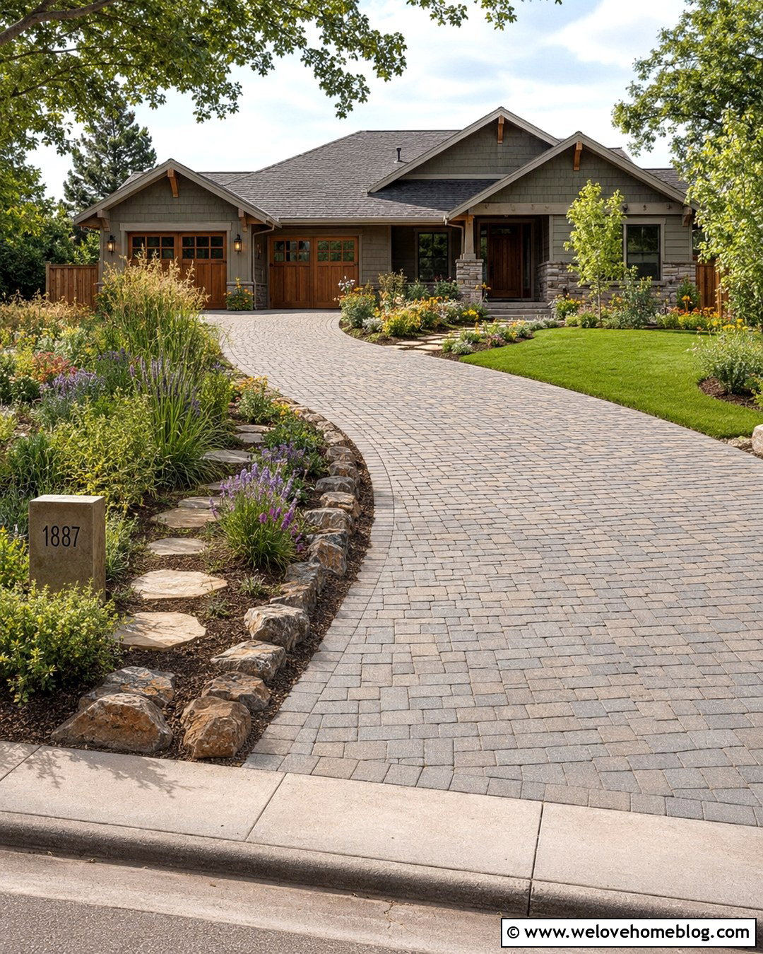 Driveway Strip With Pollinator Plants - 20 driveway strip landscaping ideas