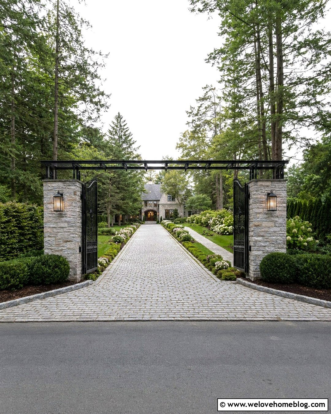 Driveway Trellis With Gate - 20 Driveway Trellis Ideas