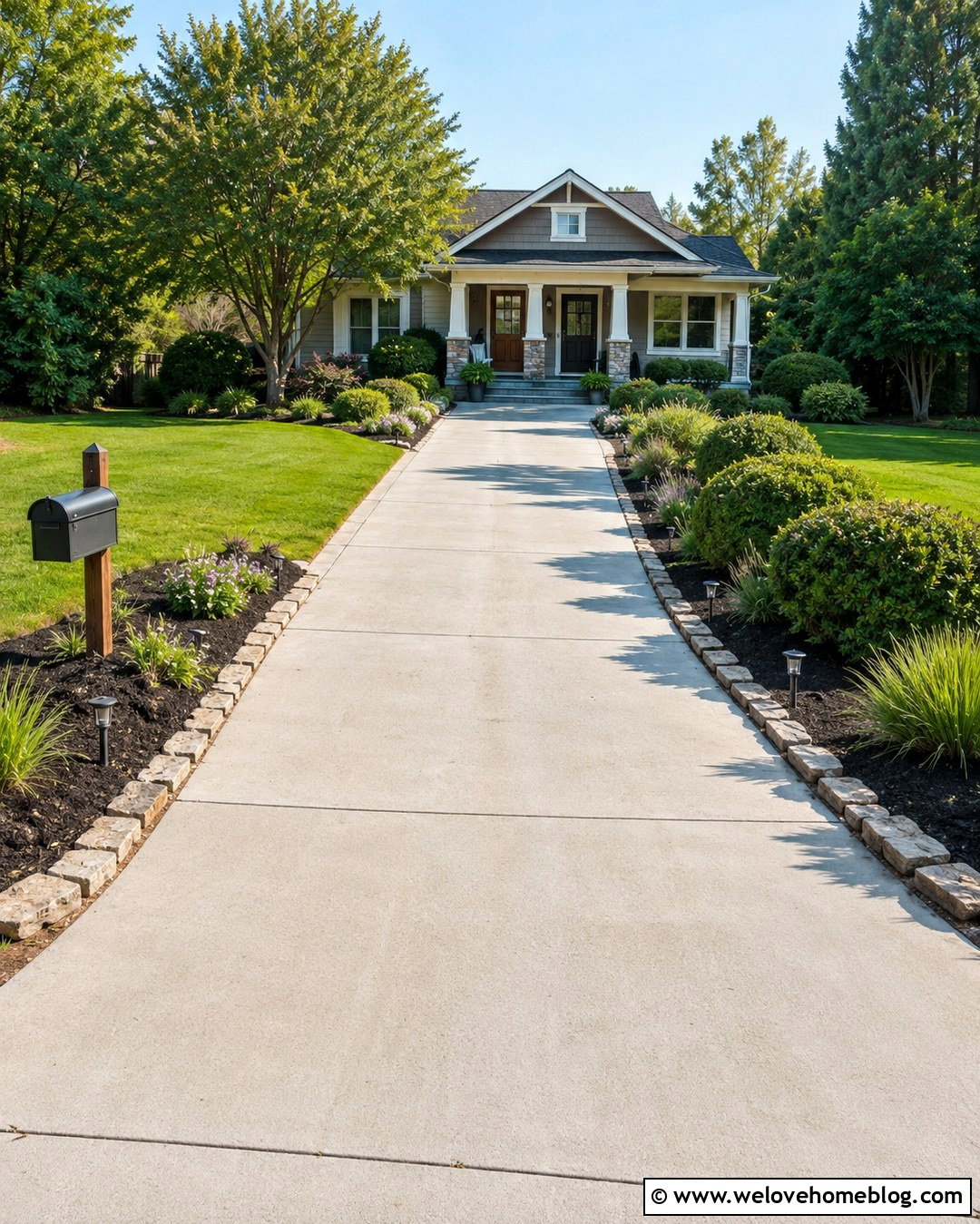 Driveway Weekend Landscaping Refresh - 20 Driveway Landscaping On A Budget Ideas