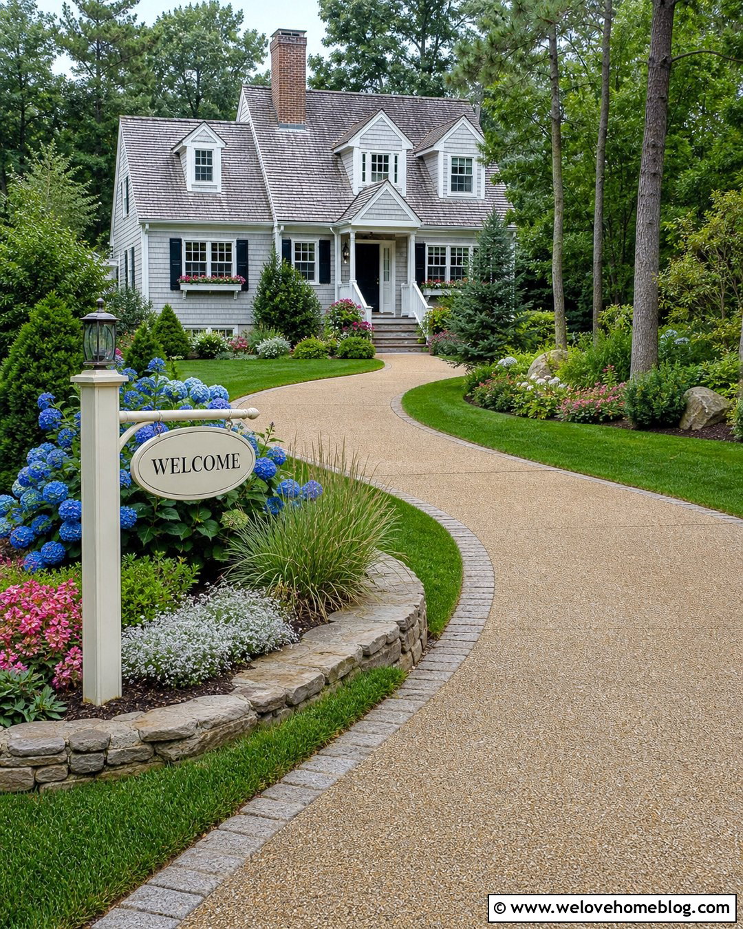Driveway Welcome Sign With Flowers - 20 driveway welcome sign entrance ideas